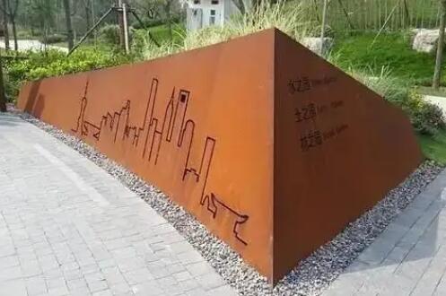 马尾耐候钢挡土墙